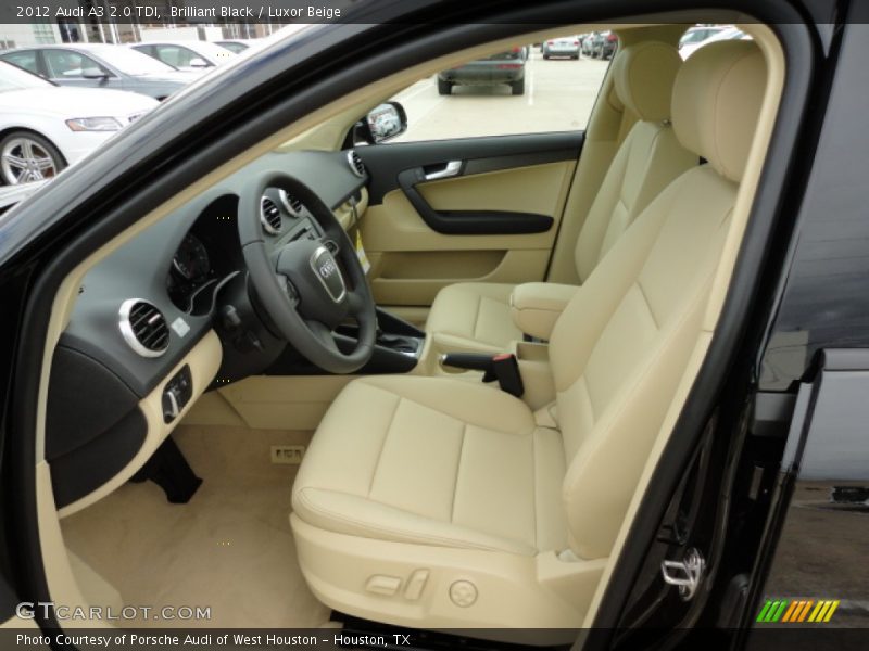 Brilliant Black / Luxor Beige 2012 Audi A3 2.0 TDI