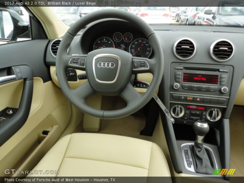 Brilliant Black / Luxor Beige 2012 Audi A3 2.0 TDI