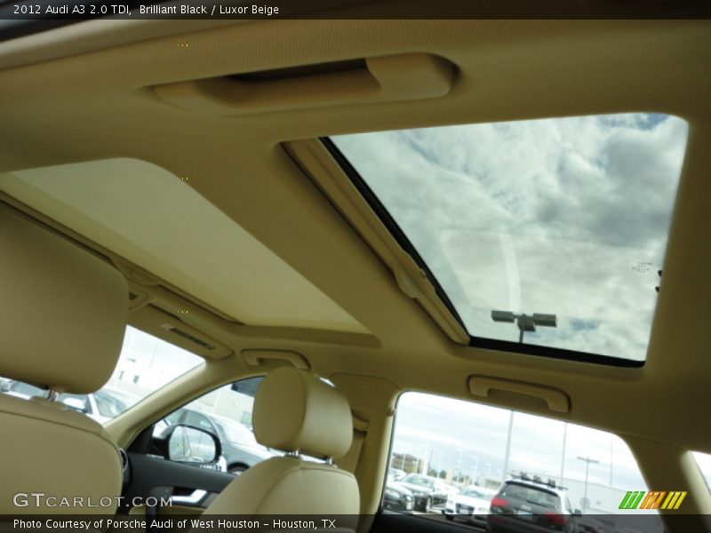 Brilliant Black / Luxor Beige 2012 Audi A3 2.0 TDI
