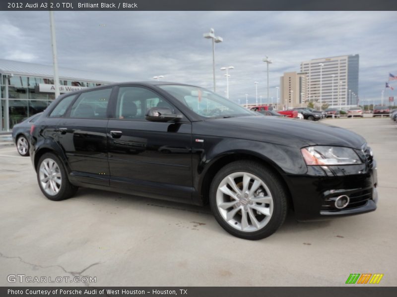 Brilliant Black / Black 2012 Audi A3 2.0 TDI