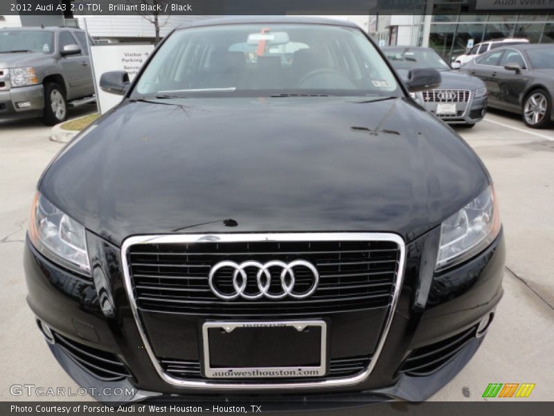 Brilliant Black / Black 2012 Audi A3 2.0 TDI
