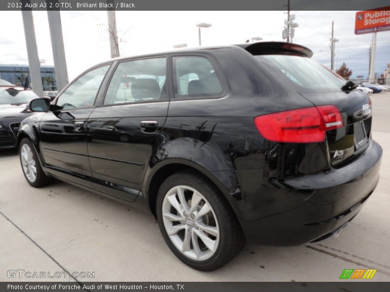 Brilliant Black / Black 2012 Audi A3 2.0 TDI