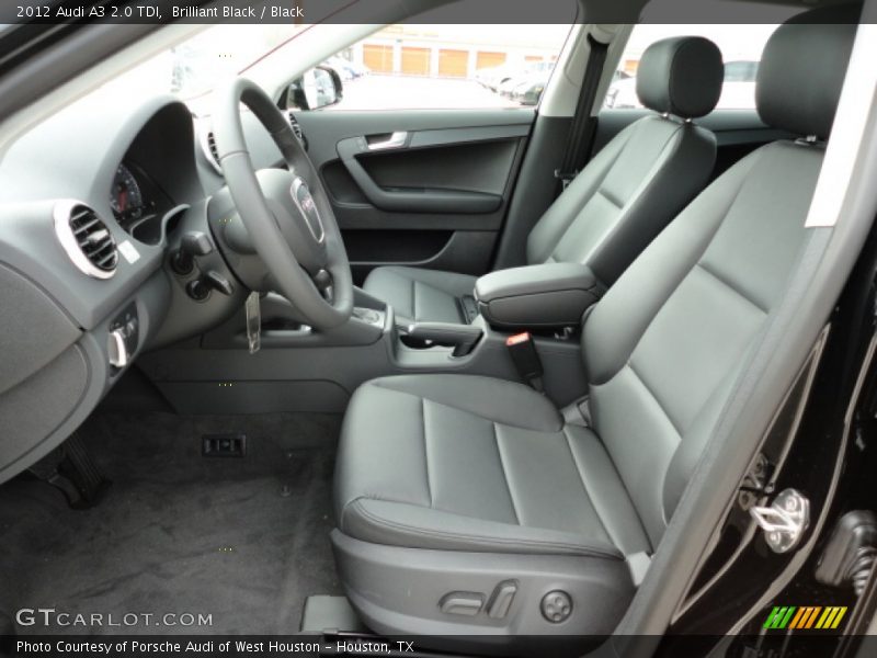 Brilliant Black / Black 2012 Audi A3 2.0 TDI