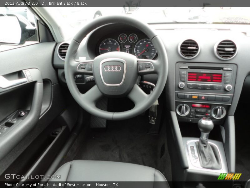 Brilliant Black / Black 2012 Audi A3 2.0 TDI