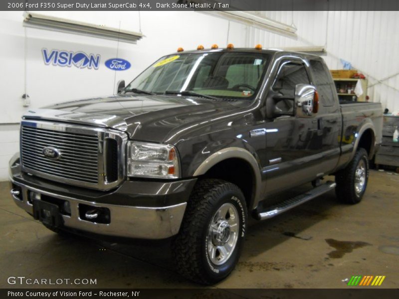Dark Stone Metallic / Tan 2006 Ford F350 Super Duty Lariat SuperCab 4x4