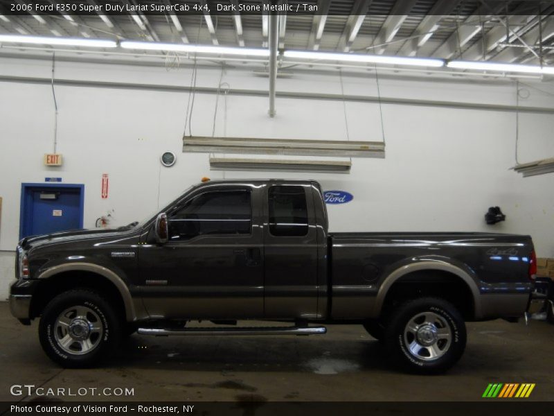 Dark Stone Metallic / Tan 2006 Ford F350 Super Duty Lariat SuperCab 4x4