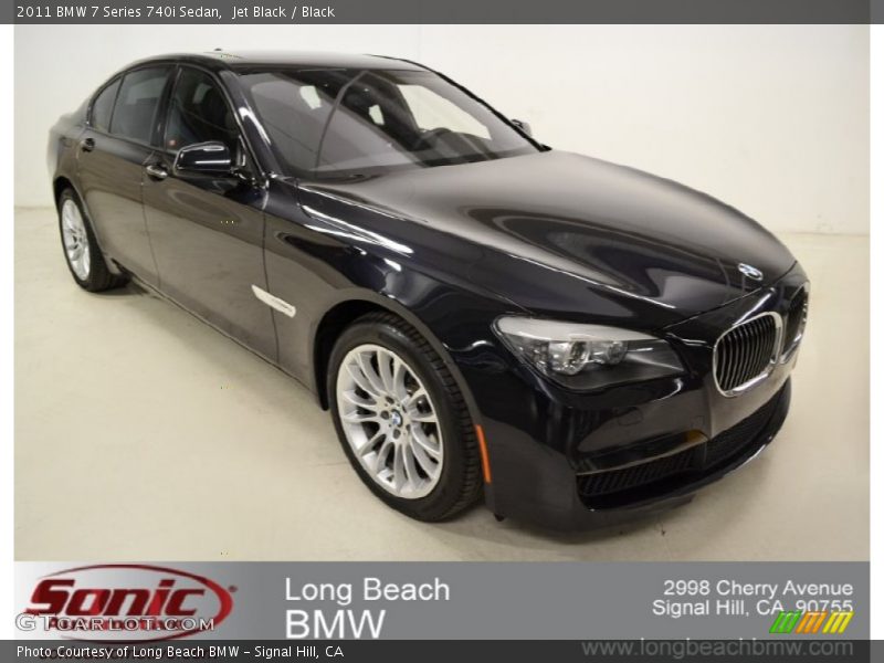 Jet Black / Black 2011 BMW 7 Series 740i Sedan