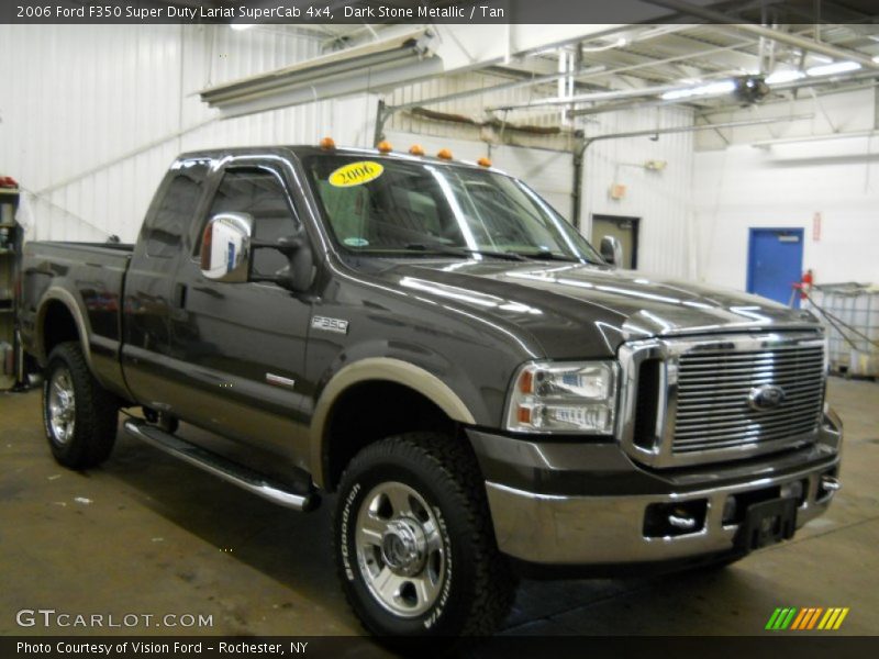 Dark Stone Metallic / Tan 2006 Ford F350 Super Duty Lariat SuperCab 4x4