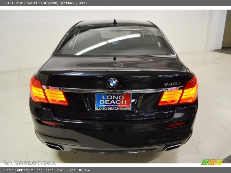 Jet Black / Black 2011 BMW 7 Series 740i Sedan