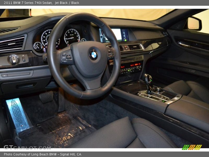 Jet Black / Black 2011 BMW 7 Series 740i Sedan