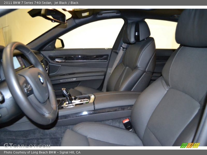 Jet Black / Black 2011 BMW 7 Series 740i Sedan