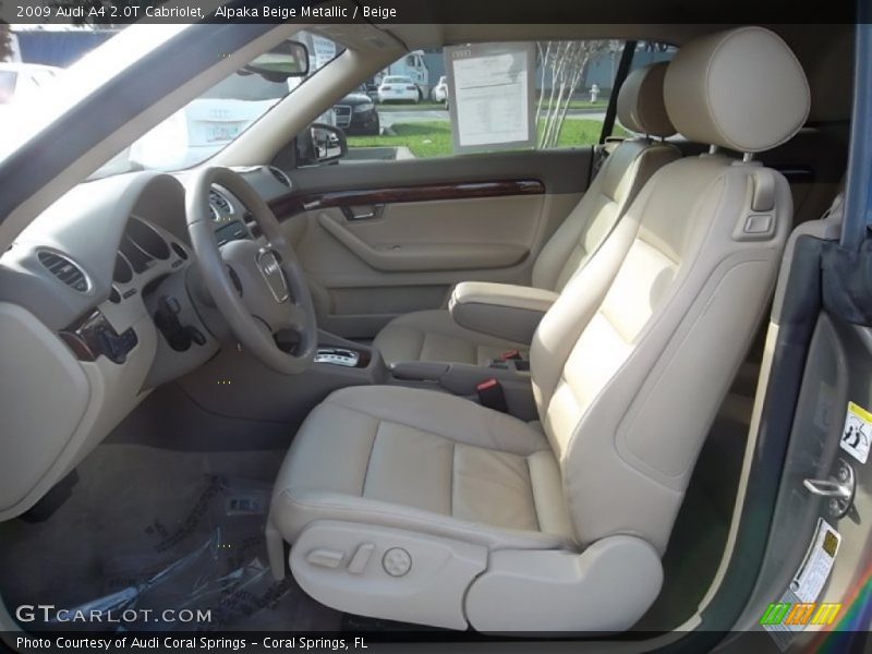  2009 A4 2.0T Cabriolet Beige Interior