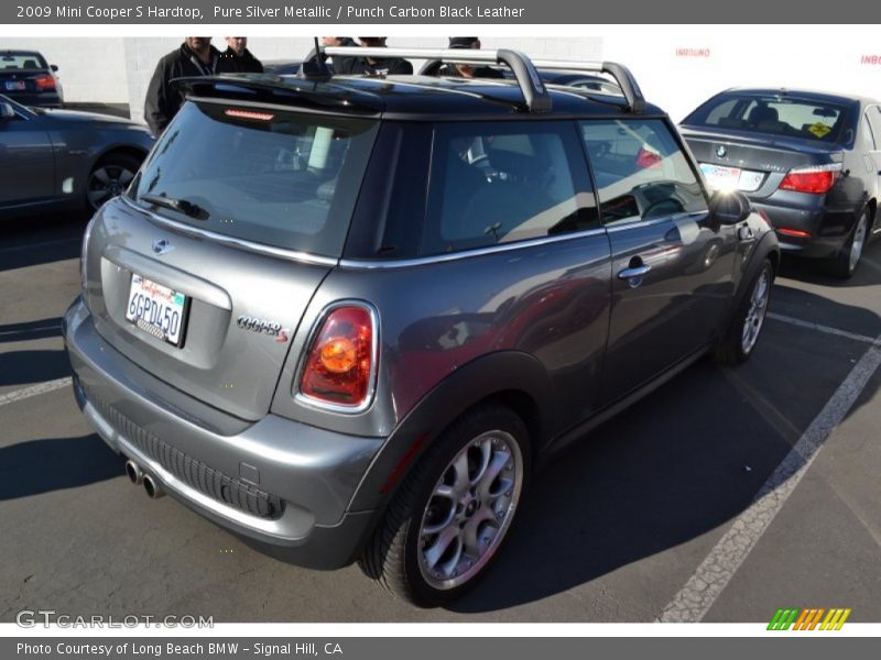 Pure Silver Metallic / Punch Carbon Black Leather 2009 Mini Cooper S Hardtop