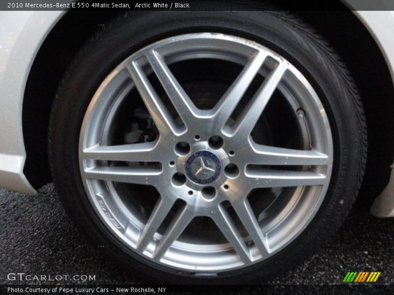Arctic White / Black 2010 Mercedes-Benz E 550 4Matic Sedan