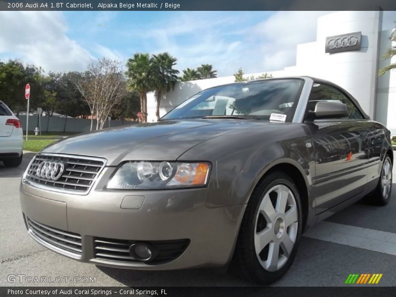 Alpaka Beige Metallic / Beige 2006 Audi A4 1.8T Cabriolet