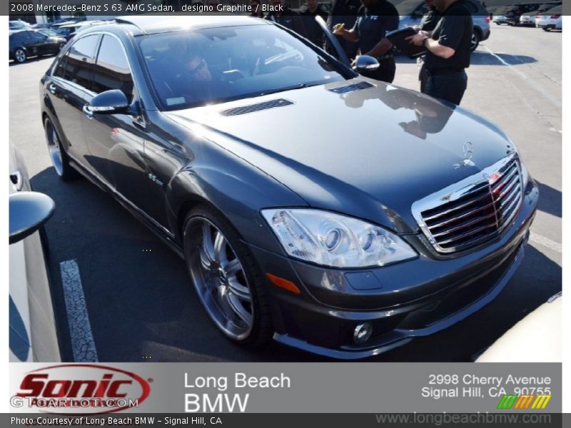 designo Graphite / Black 2008 Mercedes-Benz S 63 AMG Sedan