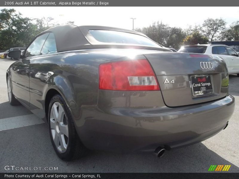 Alpaka Beige Metallic / Beige 2006 Audi A4 1.8T Cabriolet