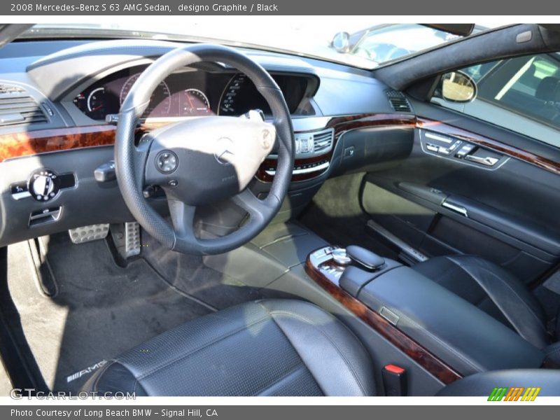 designo Graphite / Black 2008 Mercedes-Benz S 63 AMG Sedan