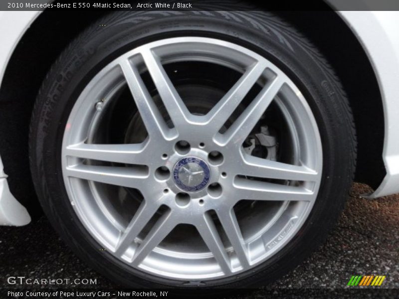 Arctic White / Black 2010 Mercedes-Benz E 550 4Matic Sedan