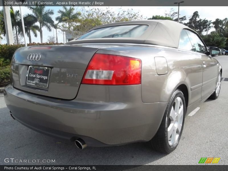 Alpaka Beige Metallic / Beige 2006 Audi A4 1.8T Cabriolet
