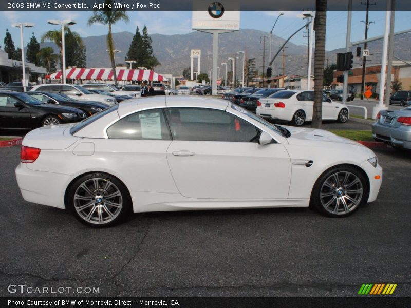 Alpine White / Fox Red 2008 BMW M3 Convertible