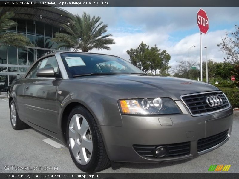 Alpaka Beige Metallic / Beige 2006 Audi A4 1.8T Cabriolet
