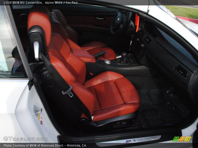 Alpine White / Fox Red 2008 BMW M3 Convertible