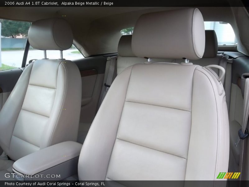 Alpaka Beige Metallic / Beige 2006 Audi A4 1.8T Cabriolet