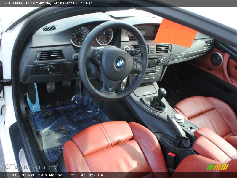 2008 M3 Convertible Fox Red Interior