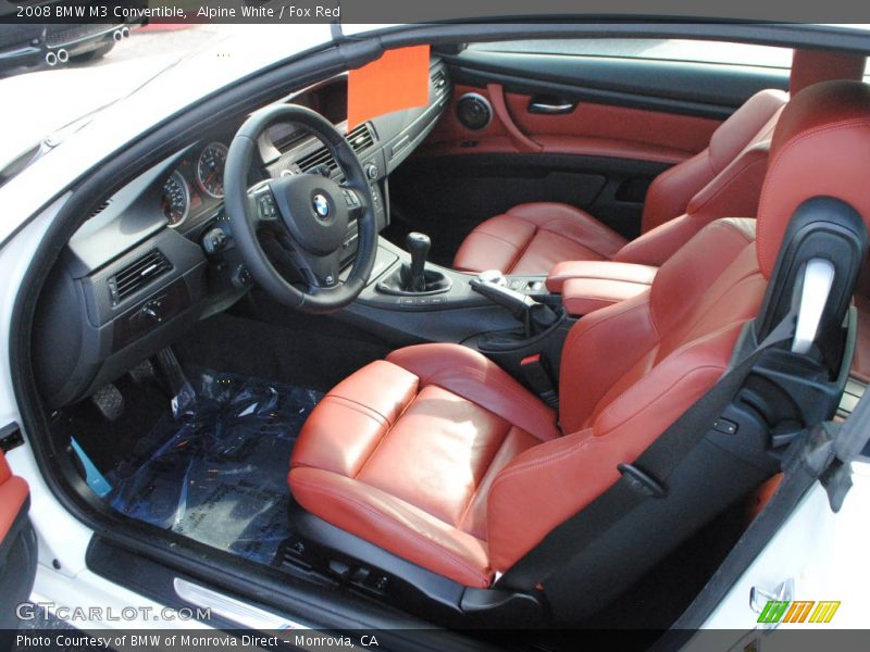  2008 M3 Convertible Fox Red Interior