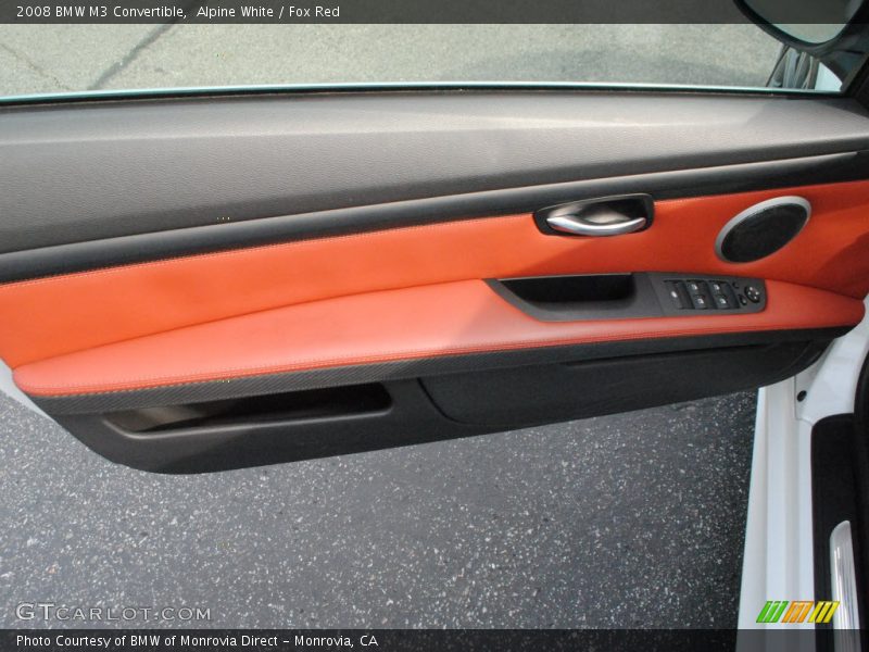 Alpine White / Fox Red 2008 BMW M3 Convertible