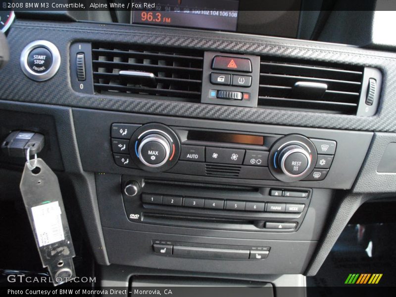 Controls of 2008 M3 Convertible