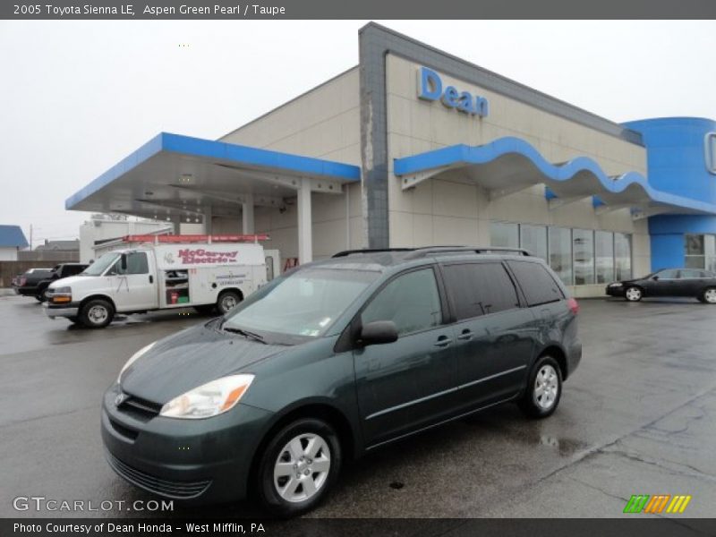 Aspen Green Pearl / Taupe 2005 Toyota Sienna LE