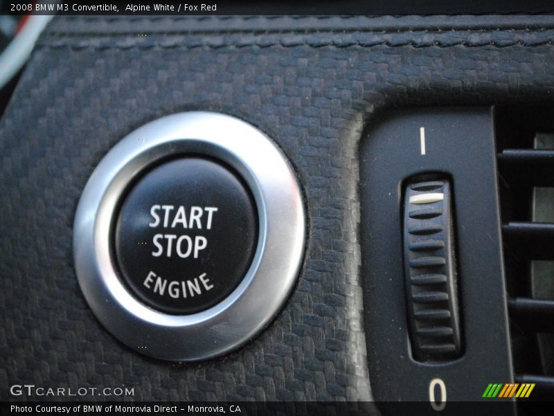 Alpine White / Fox Red 2008 BMW M3 Convertible