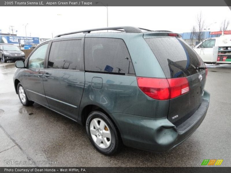 Aspen Green Pearl / Taupe 2005 Toyota Sienna LE