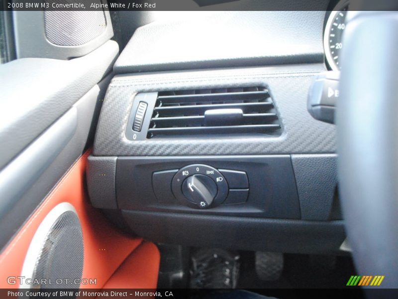 Alpine White / Fox Red 2008 BMW M3 Convertible