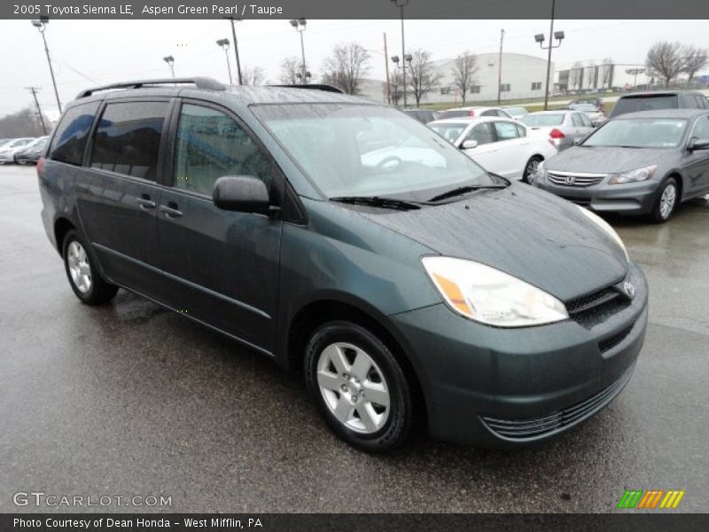 Aspen Green Pearl / Taupe 2005 Toyota Sienna LE