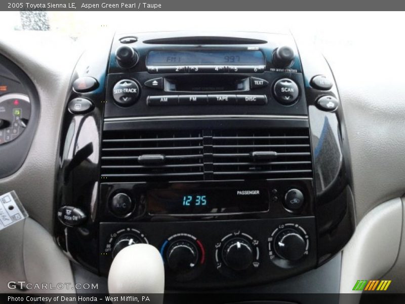 Aspen Green Pearl / Taupe 2005 Toyota Sienna LE
