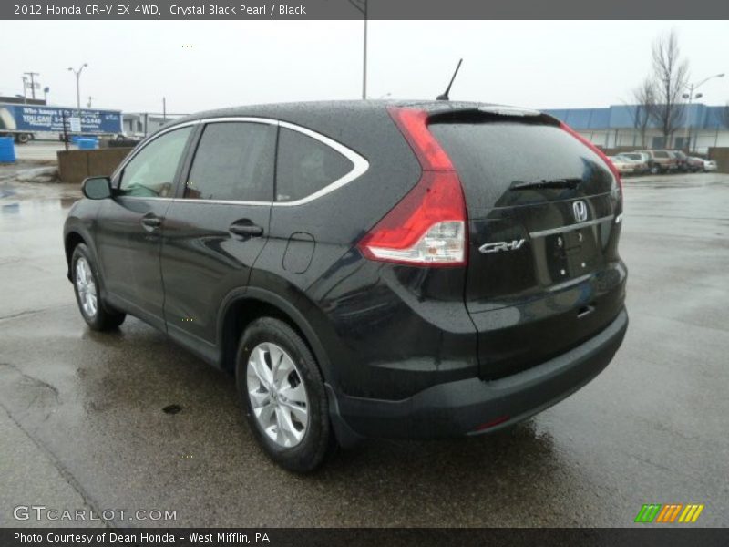 Crystal Black Pearl / Black 2012 Honda CR-V EX 4WD