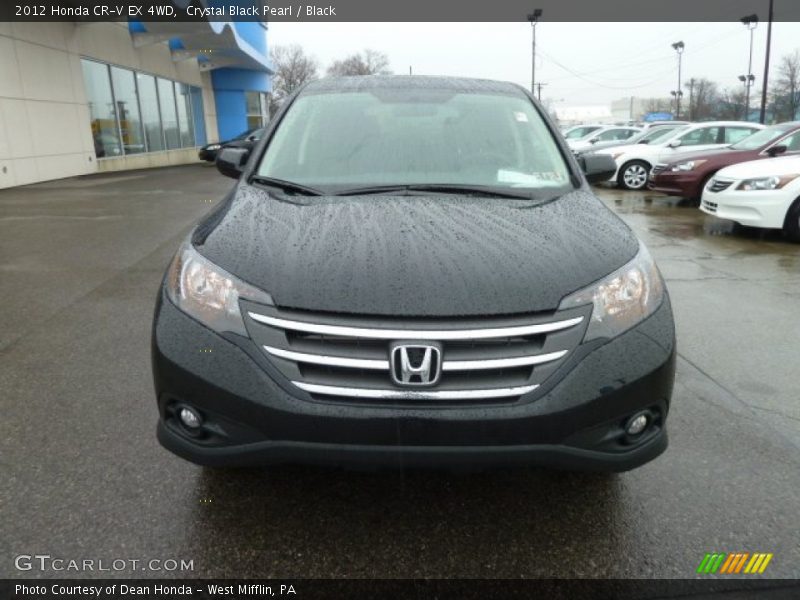 Crystal Black Pearl / Black 2012 Honda CR-V EX 4WD