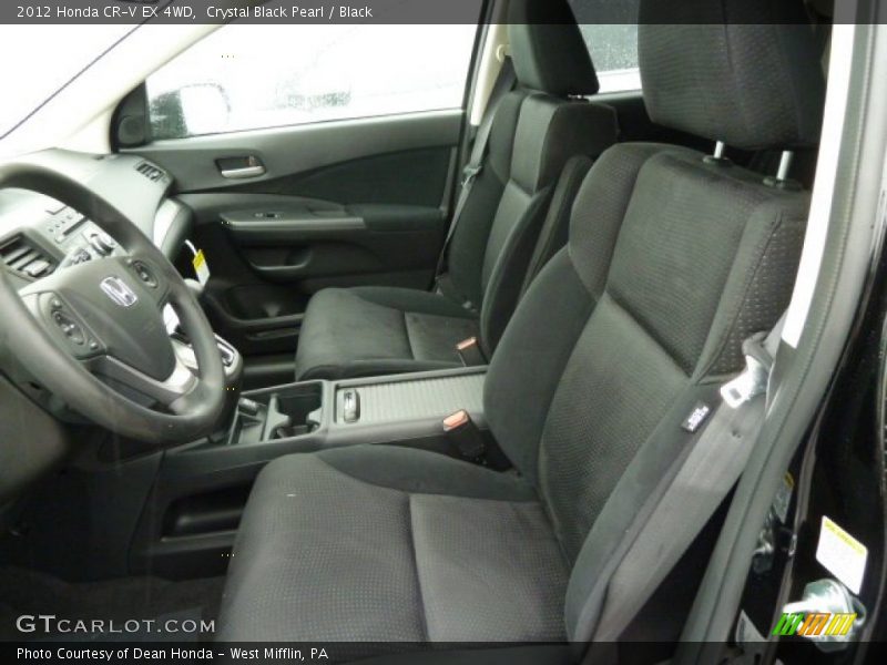 Crystal Black Pearl / Black 2012 Honda CR-V EX 4WD
