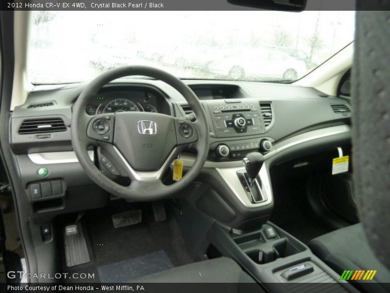 Crystal Black Pearl / Black 2012 Honda CR-V EX 4WD