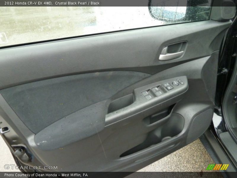 Crystal Black Pearl / Black 2012 Honda CR-V EX 4WD