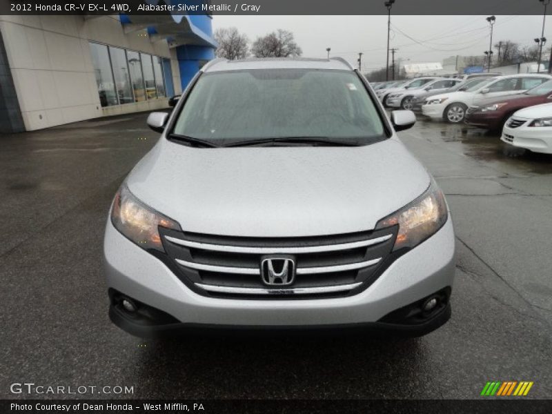 Alabaster Silver Metallic / Gray 2012 Honda CR-V EX-L 4WD