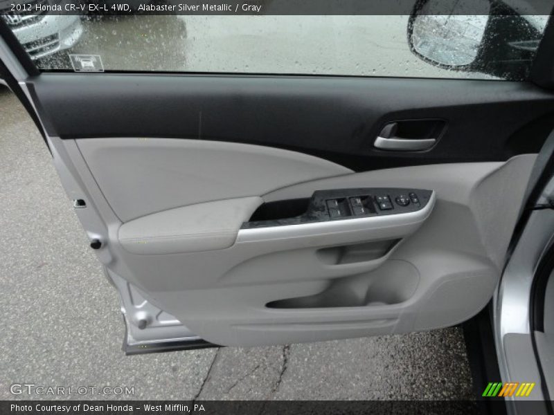 Alabaster Silver Metallic / Gray 2012 Honda CR-V EX-L 4WD