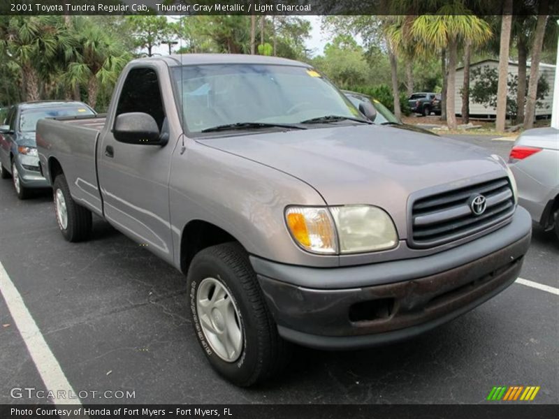 Thunder Gray Metallic / Light Charcoal 2001 Toyota Tundra Regular Cab