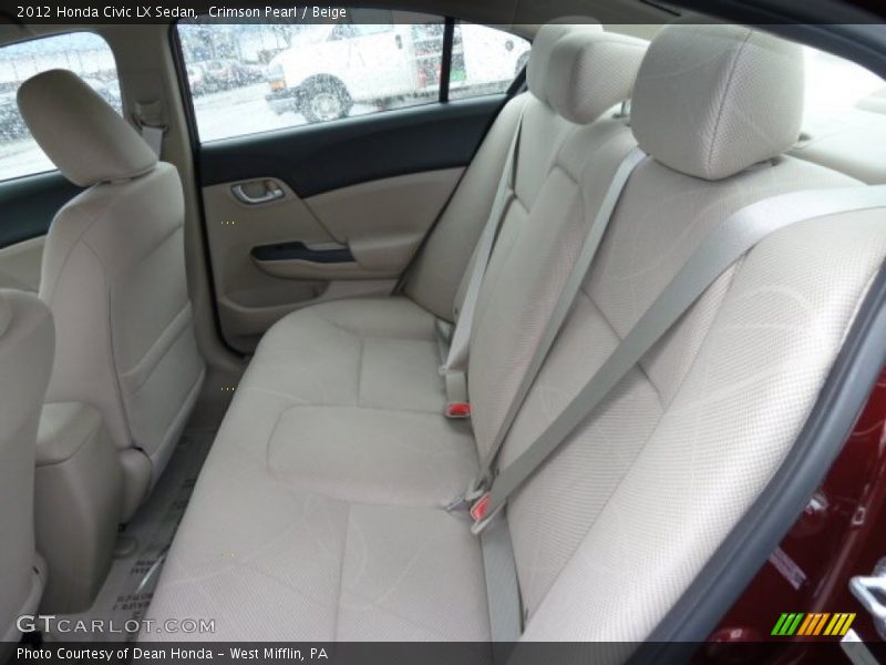  2012 Civic LX Sedan Beige Interior
