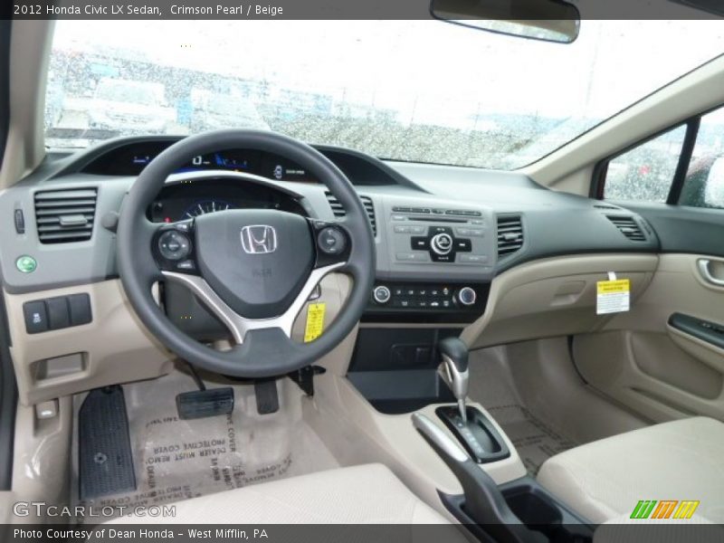 Dashboard of 2012 Civic LX Sedan