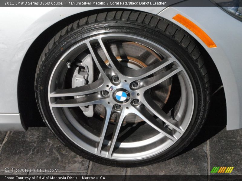 Titanium Silver Metallic / Coral Red/Black Dakota Leather 2011 BMW 3 Series 335is Coupe