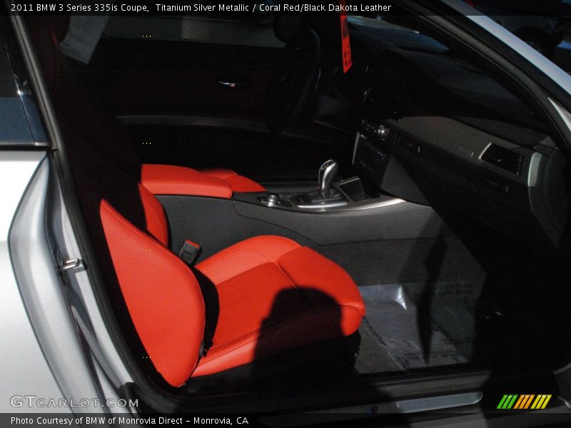 Titanium Silver Metallic / Coral Red/Black Dakota Leather 2011 BMW 3 Series 335is Coupe